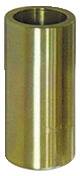 Ein zylindrisches metallisches Buchsengleitlager mit glatter, polierter, goldglänzender Oberfläche.