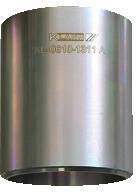 Ein zylindrisches Metallobjekt mit eingraviertem Text „KC61D-1911A