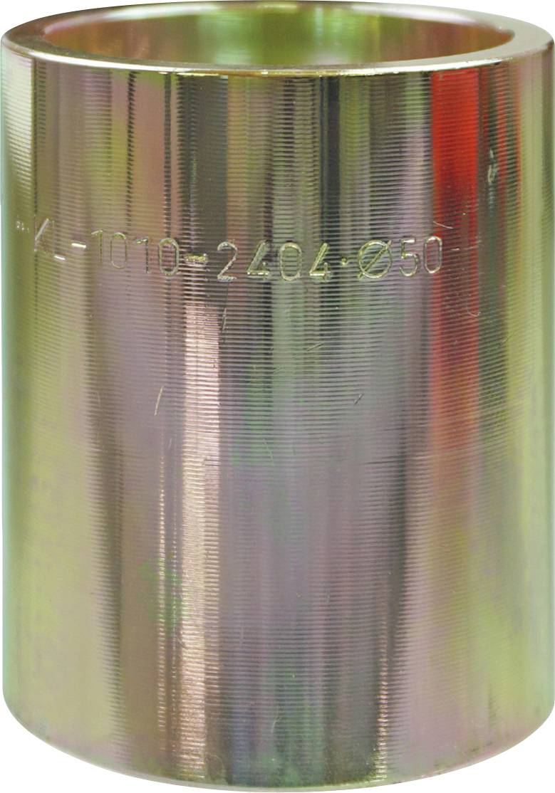 Ein schwarzer Schaumstoffgepolsterter Koffer mit verschiedenen kreisförmigen Schneidewerkzeugen und Teilen, organisiert in einzelnen Fächern.