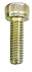 Ein Metallknopf mit Riffelstruktur und einem Gewindestift darüber. Er wird verwendet, um Komponenten an Maschinen oder Geräten zu straffen oder einzustellen.