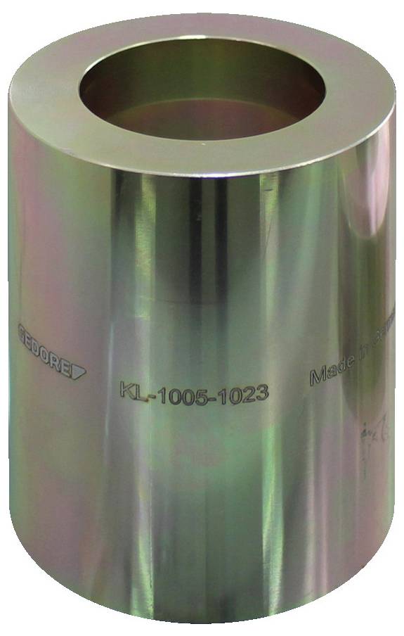 Ein mechanisches Bauteil mit zylindrischer Form, das mehrere gleichmäßig verteilte vertikale Schlitze an seiner oberen Kante aufweist. Wird häufig in Motoren verwendet.