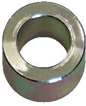 Metallischer Zylinder mit hohlem Inneren, in Perspektivansicht dargestellt.