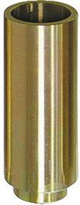 Eine zylindrische, metallische Buchse oder Hülse, wahrscheinlich für mechanische oder Automobilapplikationen verwendet, mit einer glatten, reflektierenden Oberfläche.