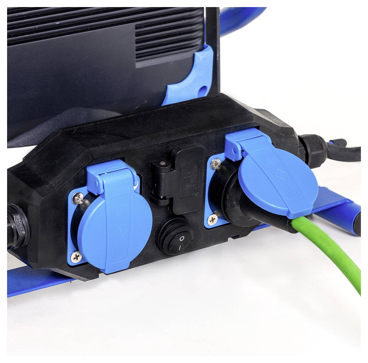 Diagramm eines Gewindestabes aus Metall, beschriftet mit „L
