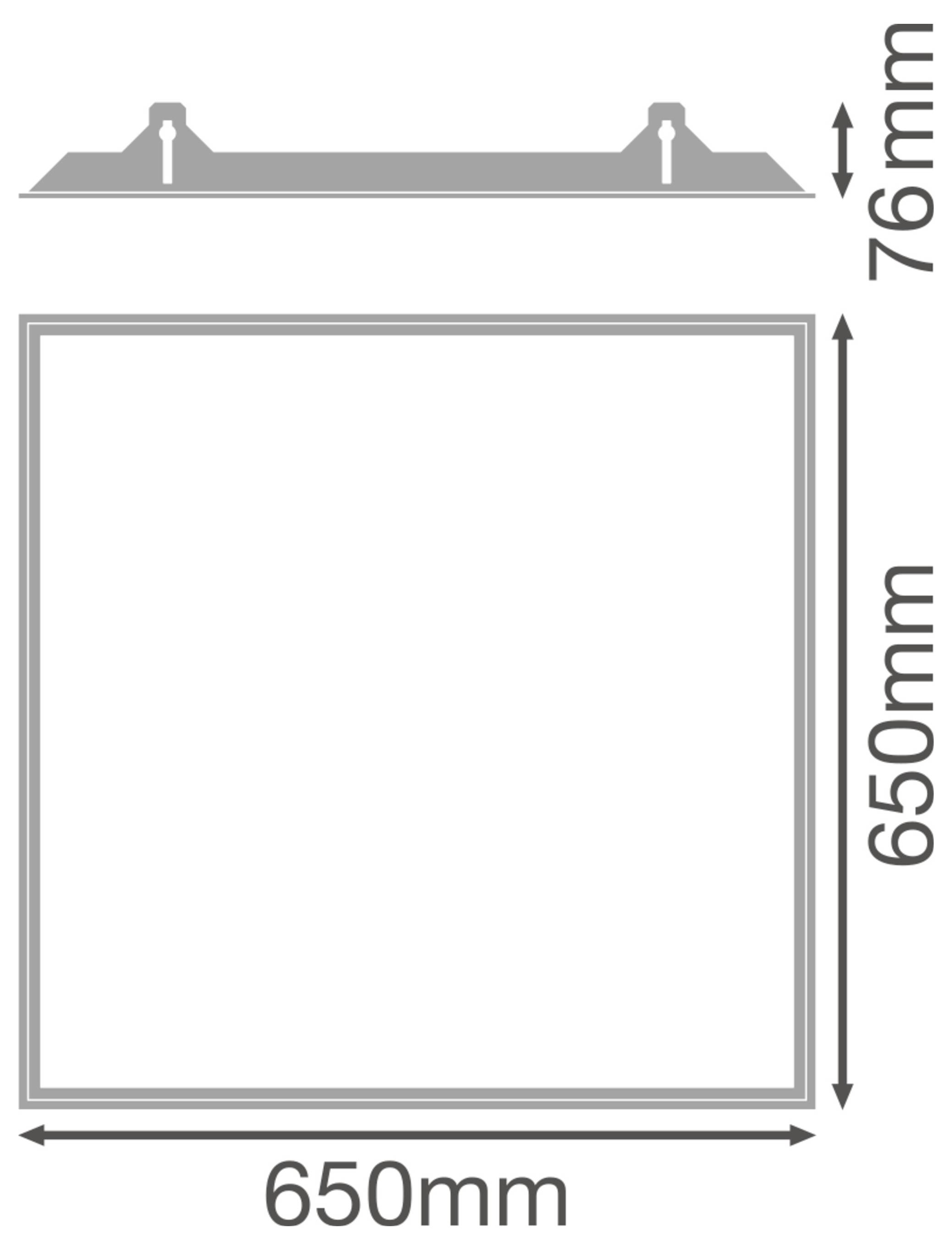 OSRAM HOMELIGHTING PANEL 625 RECESSED MOUNT FRAME 4058075402904 Einbaurahmen