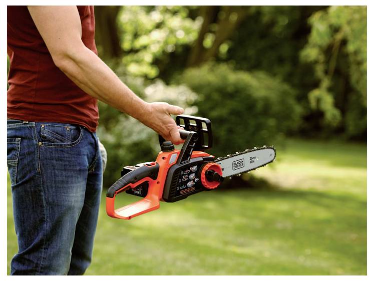 Black & Decker Akku Akku-Kettensäge inkl. Akku, inkl. Ladegerät Schwertlänge 250mm