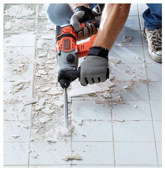 Black & Decker SDS-Plus-Akku-Kombihammer 18V ohne Akku, ohne Ladegerät