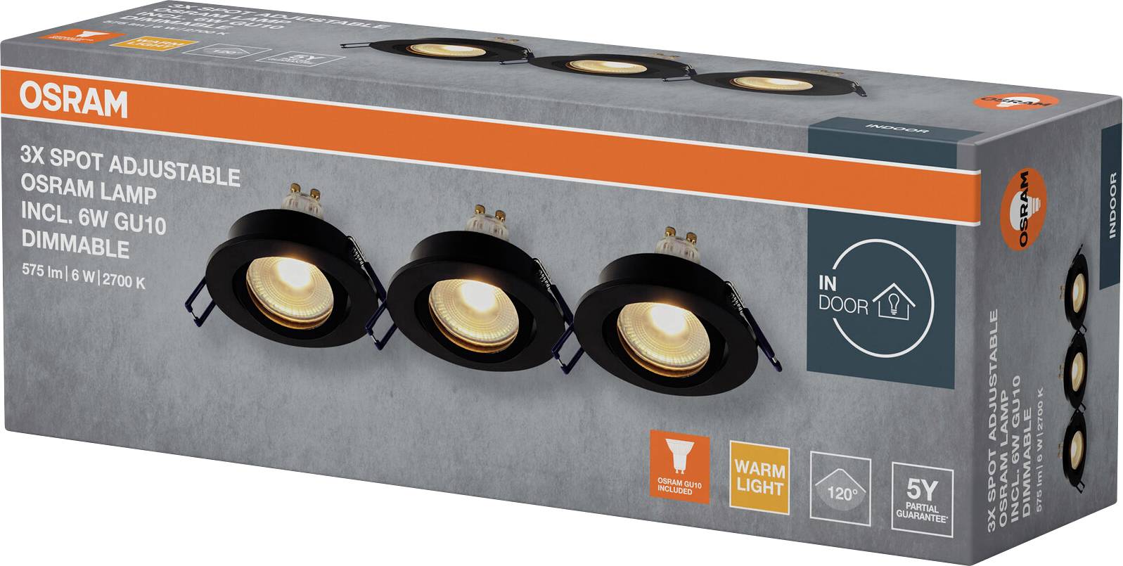 „OSRAM 3X Spot Adjustable OSRAM Lampe