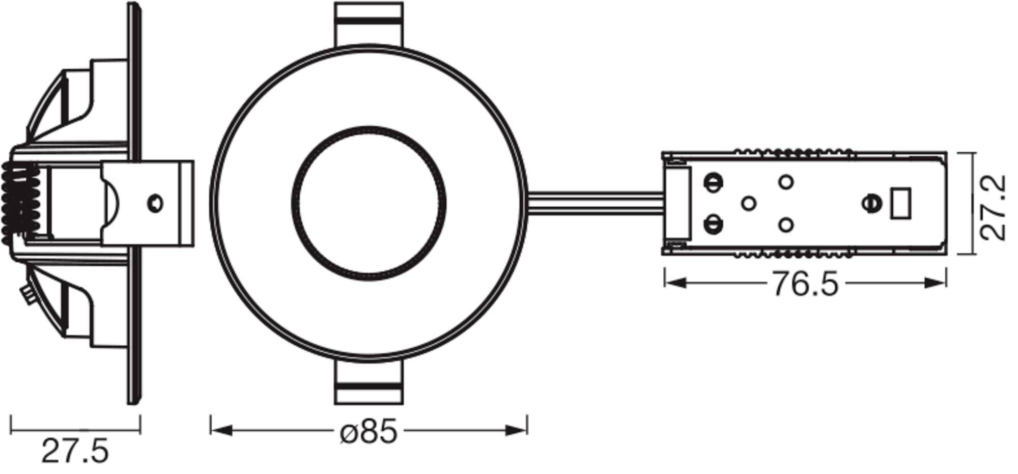 OSRAM HOMELIGHTING 4099854595516 Deckenstrahler, LED-Deckenstrahler Satin-Nickel