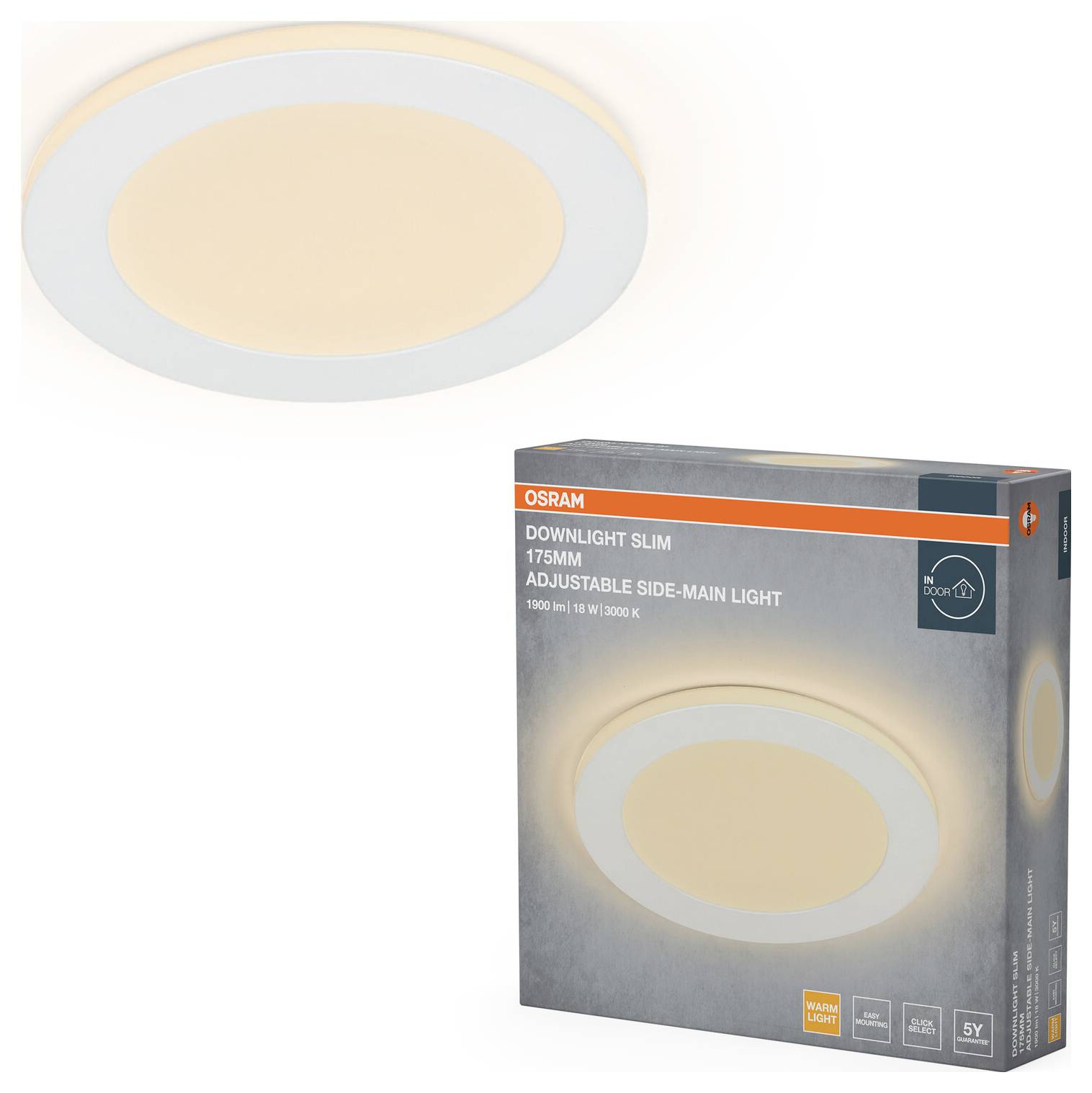 OSRAM HOMELIGHTING 4058075853935 Deckenstrahler, LED-Deckenstrahler Weiß