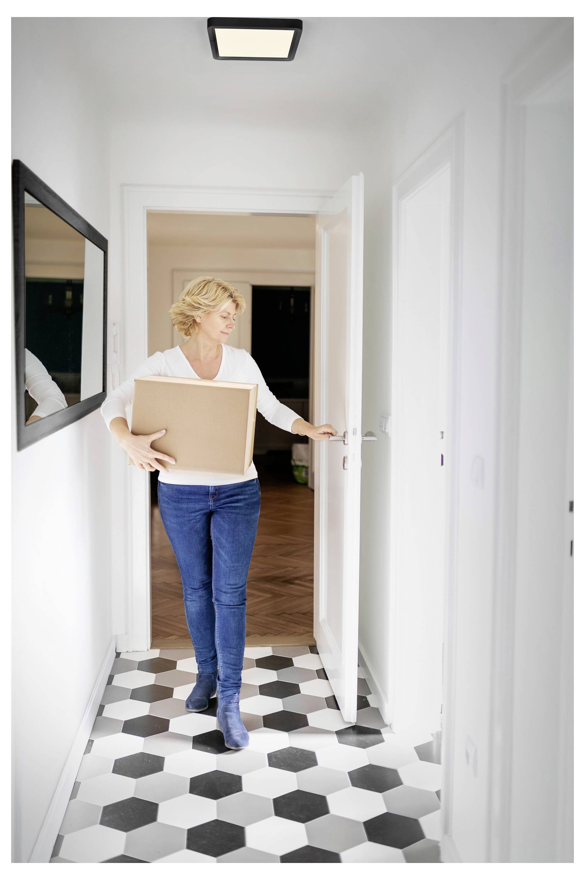 OSRAM HOMELIGHTING 4099854604829 Deckenleuchte, LED-Deckenleuchte Schwarz