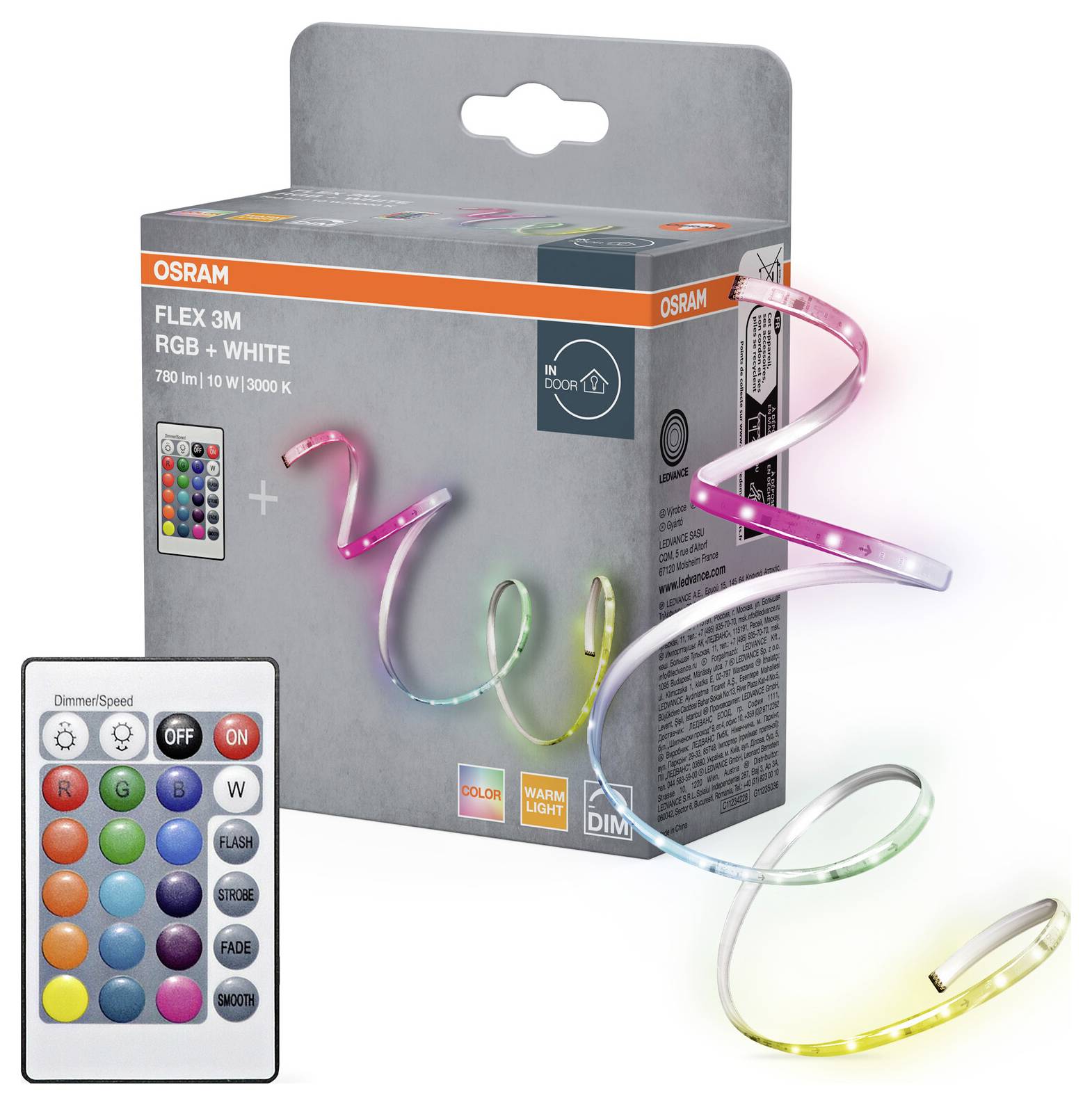 OSRAM HOMELIGHTING 4099854448553 LED-Streifen 230V Warmweiß 1St.