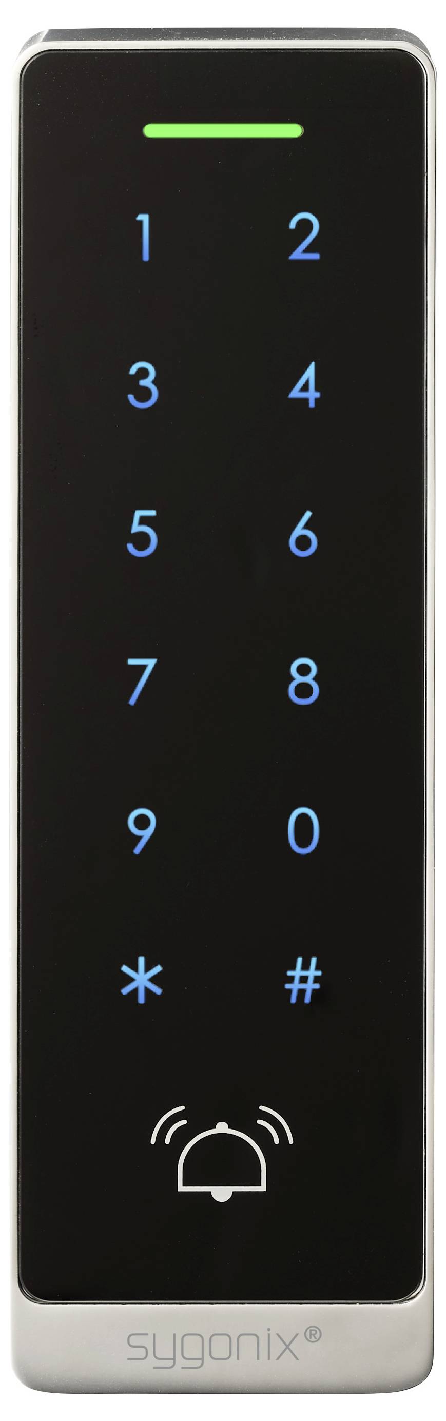 Sygonix SY-7372600 Code-Tastatur mit RFID Aufputz 12 V/DC, 18 V/DC IP66 mit beleuchteter Tastatur, mit Touchscreen