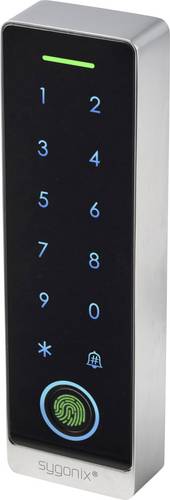 Sygonix SY-7372602 Fingerprint/RFID Zugangssystem Aufputz 12 V/DC, 18 V/DC IP66 mit beleuchteter Ta