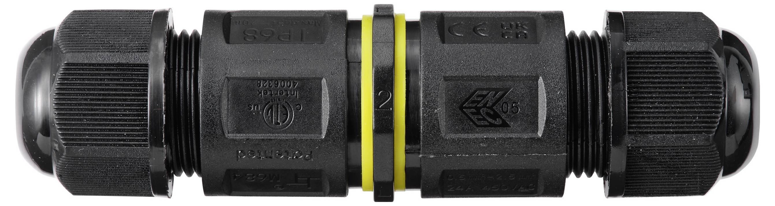 TRU COMPONENTS Kabelverbinder IP68 wasserdicht, Schraubkontakt 5 polig, 0,5 - 2,5 mm² TC-14745224 Schwarz TRU COMPONENTS Inhalt: 1 St.