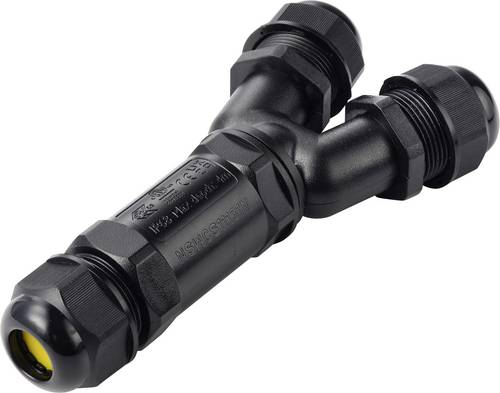 TRU COMPONENTS Y-Kabelverbinder IP68 wasserdicht, 3 Eingänge, Schraubkontakt 5polig, 0,5 - 4,0 mm²