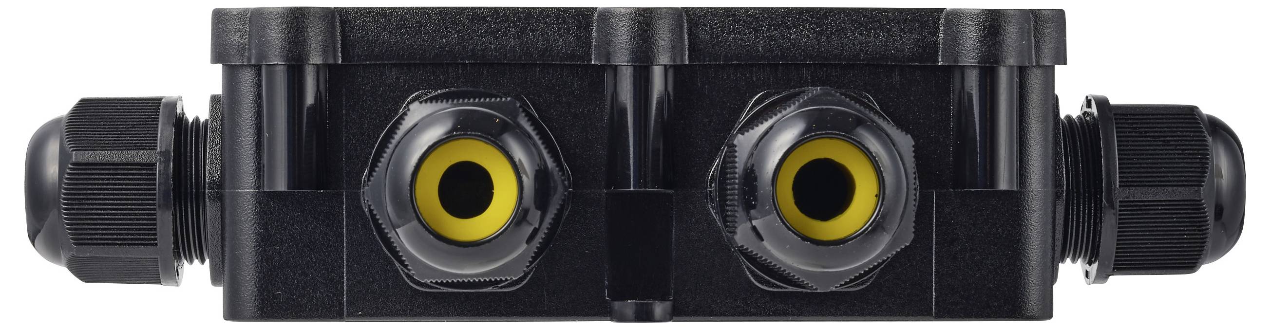 TRU COMPONENTS Abzeigdose IP68 wasserdicht, 4 Eingänge, 0,5 - 2,5mm² TC-14745280 Schwarz Inhalt: 1St.