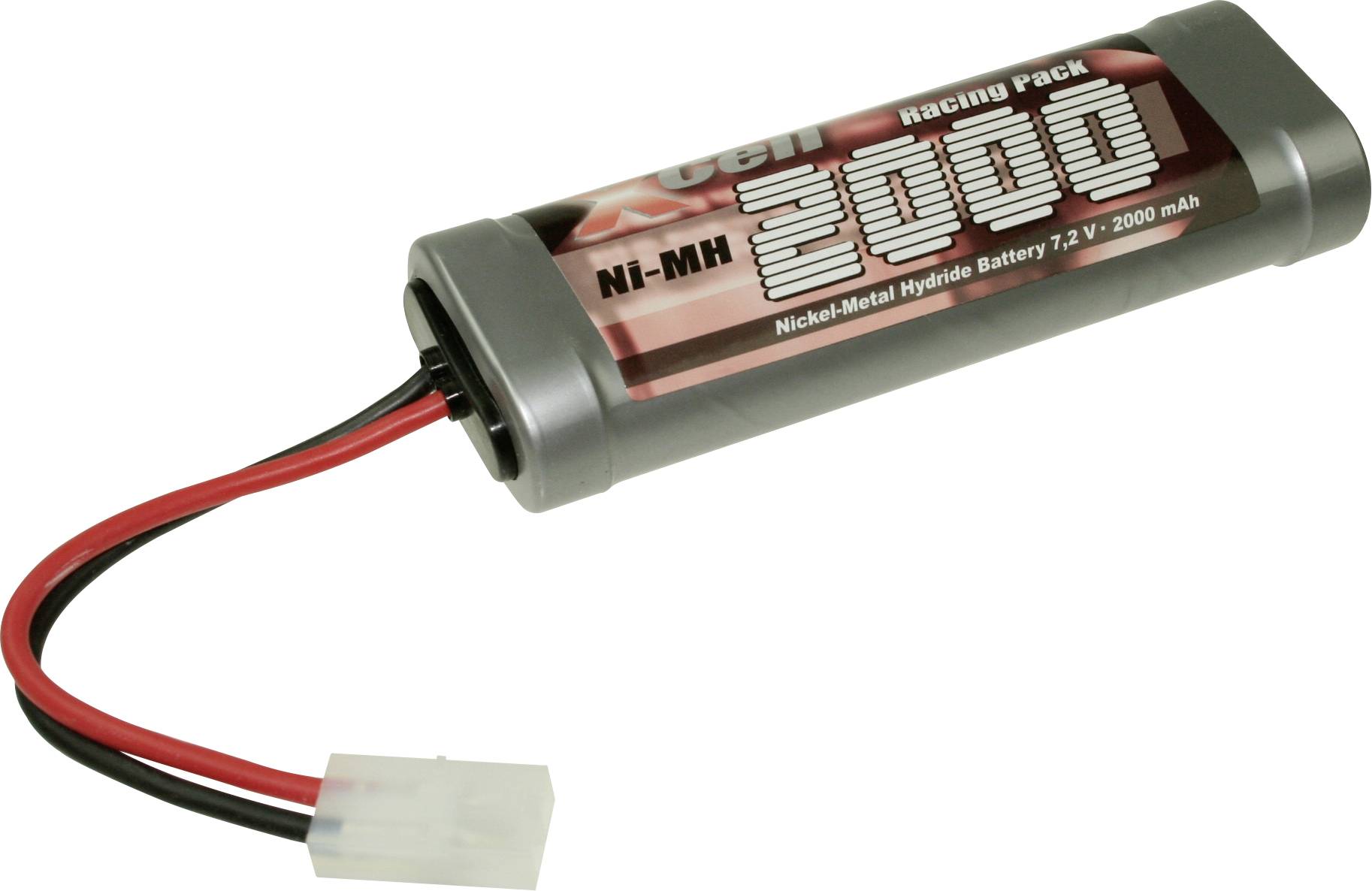 Ein wiederaufladbares Ni-MH-Batteriepaket mit der Aufschrift „2000