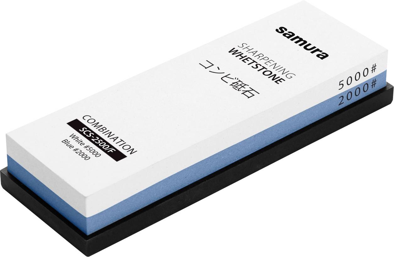 Ein zweiseitiger Schleifstein mit Körnerungen von „5000#