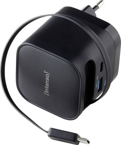Intenso Power Adapter W65ACIC GaN black USB Ladegerät 65 W 1x USB-C® Quick Charge 4.0 Schwa