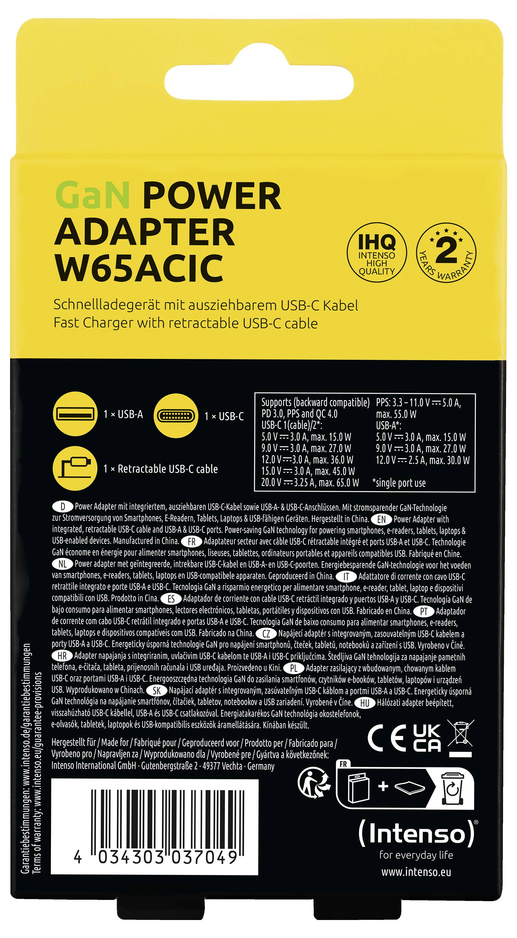 „GaN Power Adapter W65CACIC