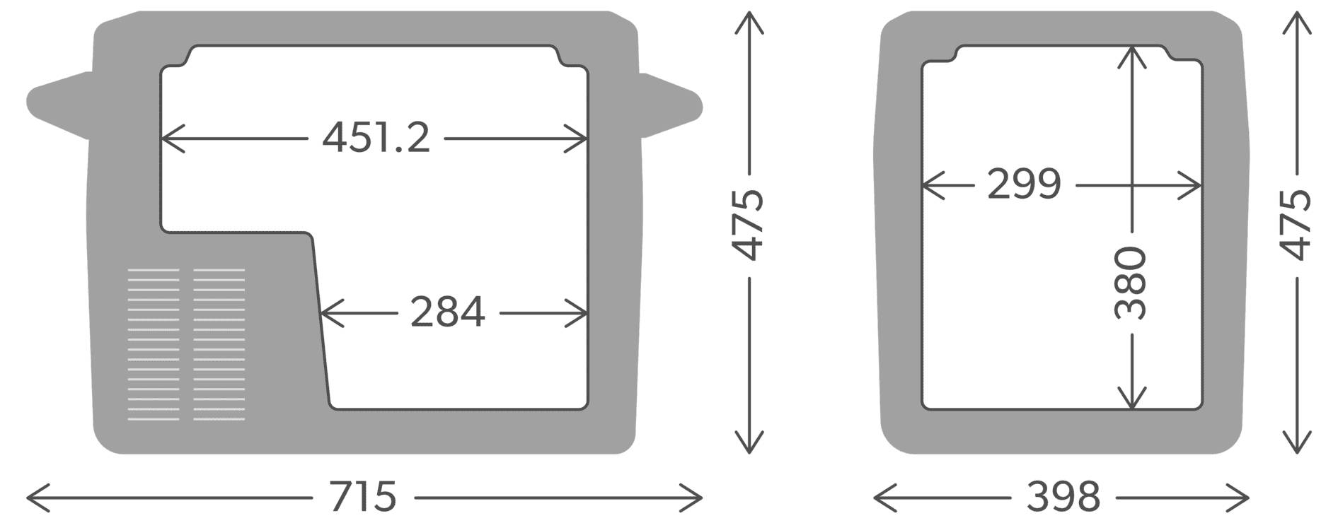 Nahaufnahme eines gelben Hartschalenkoffer mit einer schwarzen Verriegelung/Verschlusssperre an der Vorderseite.