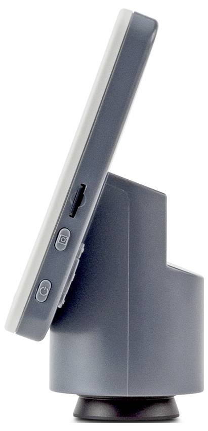 Ein kompaktes, rechteckiges Gerät mit entferntem Rückenpanel, das interne Komponenten und Drähte freilegt und vermuten lässt, dass es sich um ein elektronisches Gerät handelt.