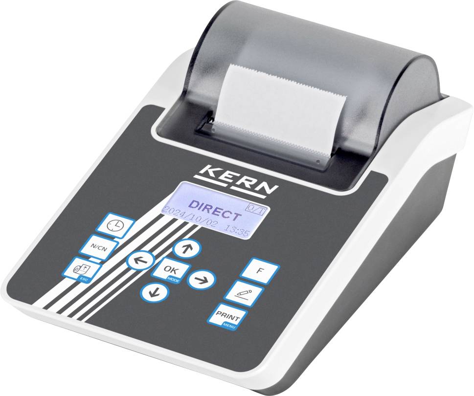 Ein kleines rechteckiges elektronisches Gerät mit einem digitalen Display, das 