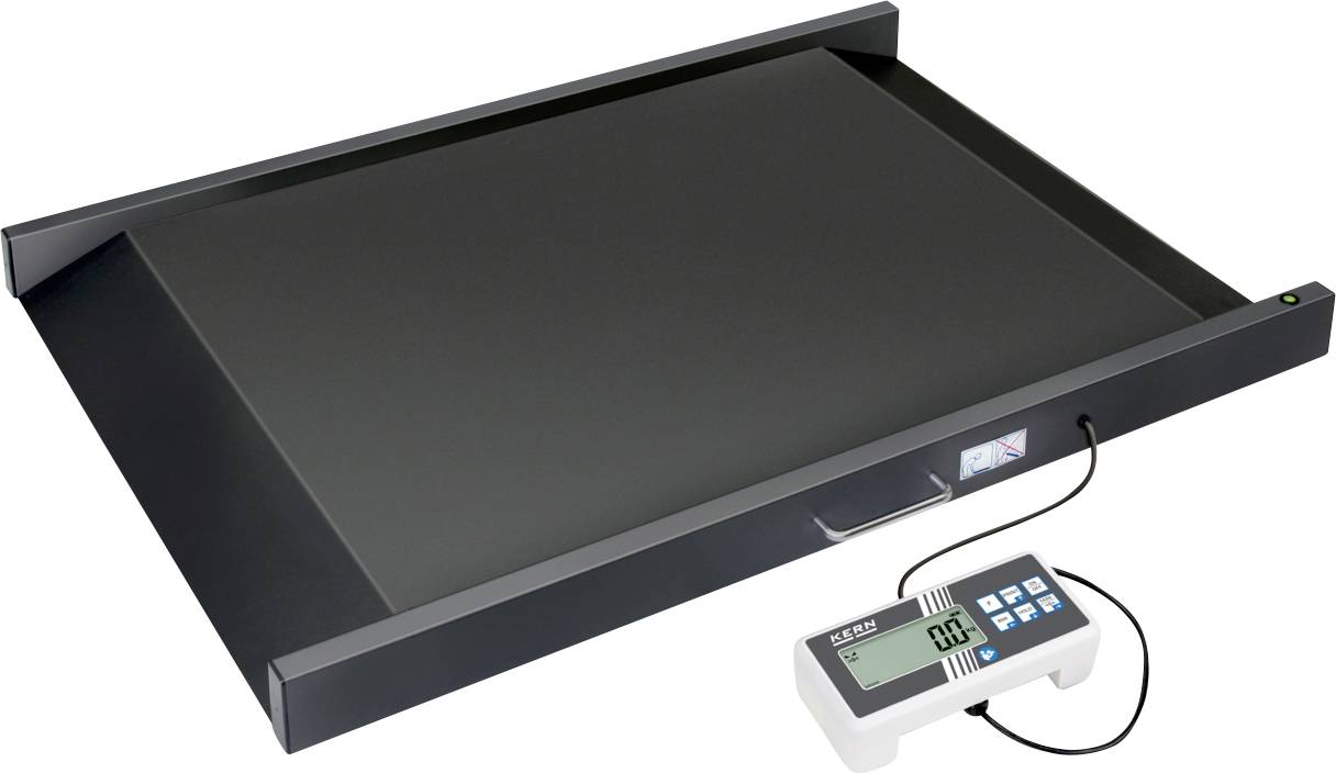 Schwarze digitale Tierwaage mit LCD-Display, das „0,1