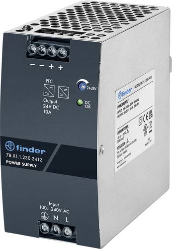 Finder 78.X1.1.230.2412 Schalthome charger 10 A 240 W Anzahl Ausgä