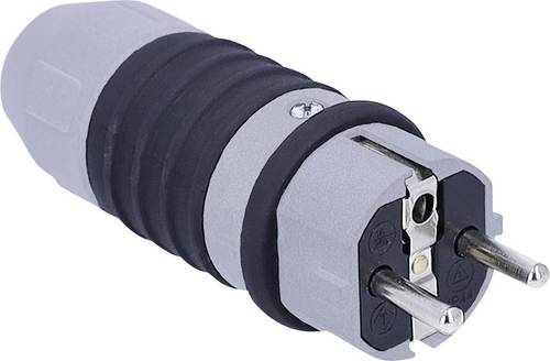 AS Schwabe 62301 Schutzkontaktstecker 230 V Grau, Schwarz IP54