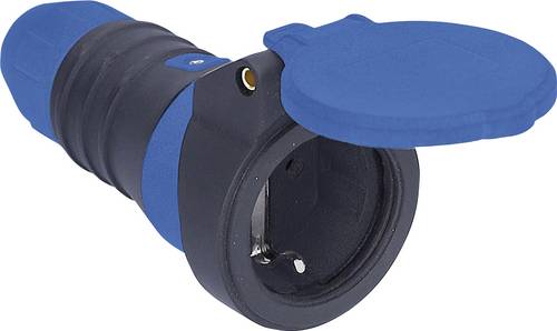 AS Schwabe 62310 Schutzkontaktkupplung 230V black, blue IP54