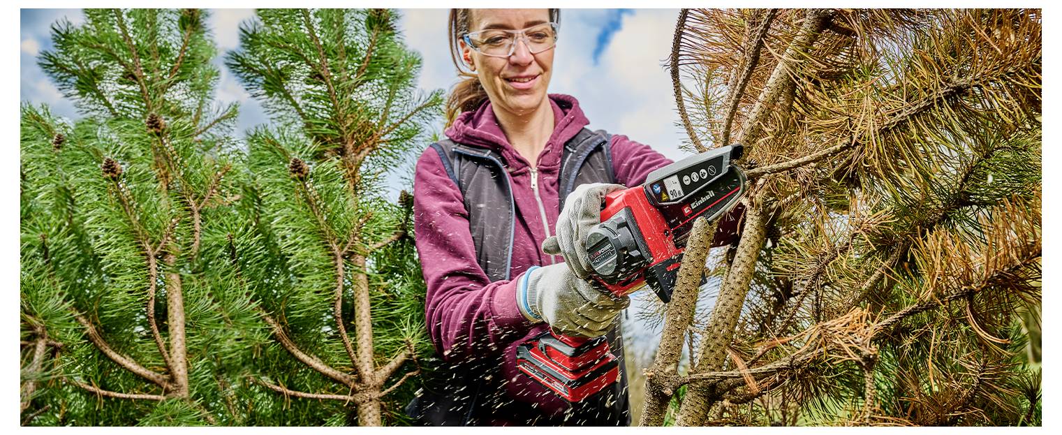 Einhell GE-PS 18/15 Li BL Kit Akku-Astkettensäge Akku Akku-Kettensäge inkl. Akku, inkl. Ladegerät, Softgriff 18V Schwertlänge