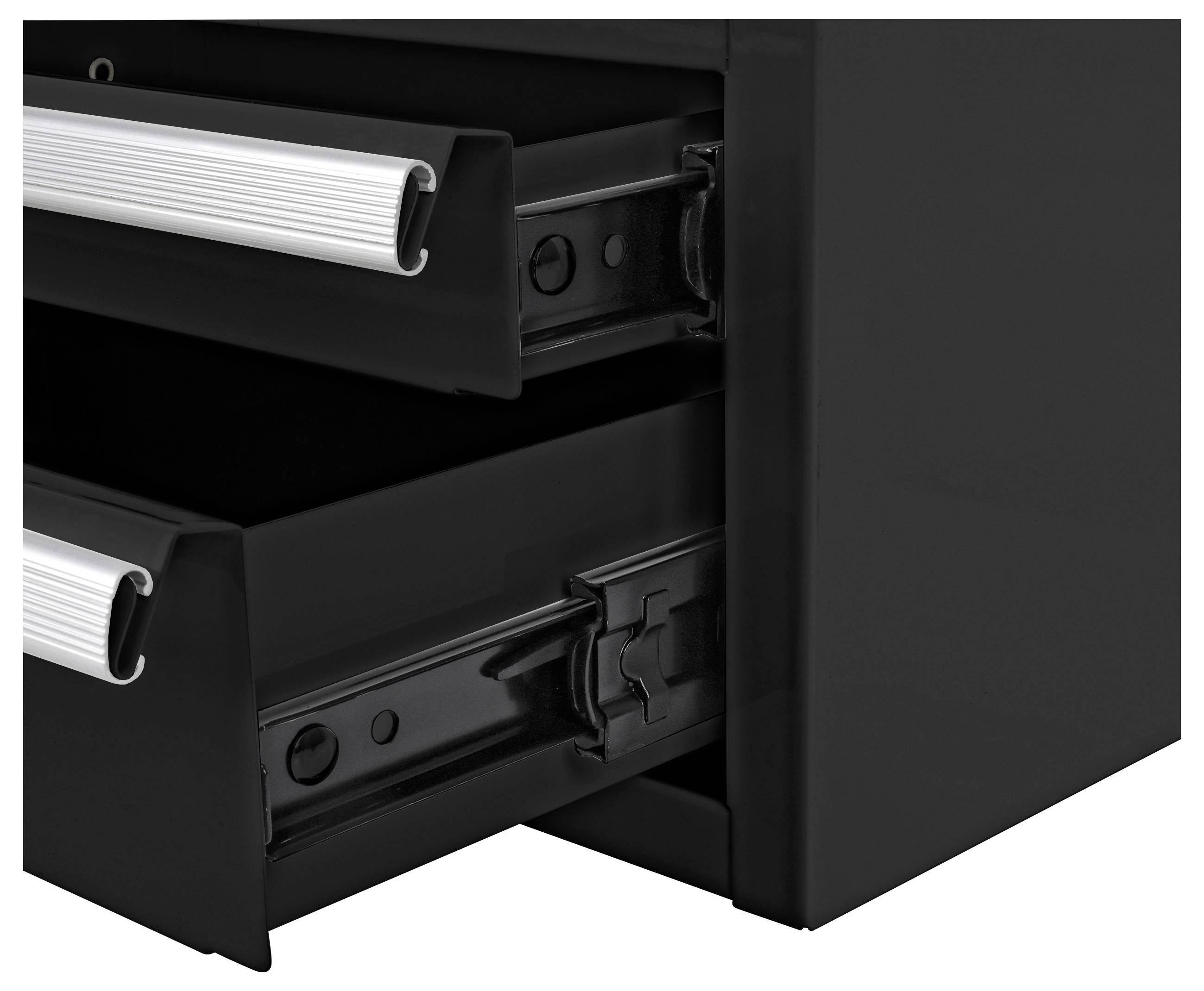 TOOLCRAFT TO-11147307 Werkzeugkasten unbestückt Stahl Black