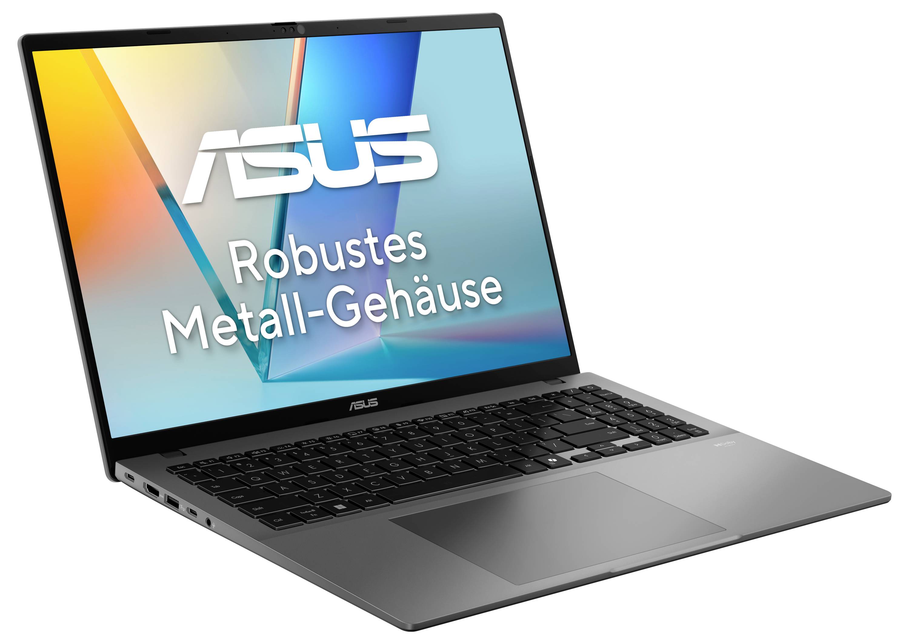 Asus Notebook Vivobook S 16 40.6cm (16 Zoll) WUXGA AMD Ryzen AI 7 445 32GB RAM 1TB SSD Deutsch, QWERTZ AMD AMD Radeon Nich