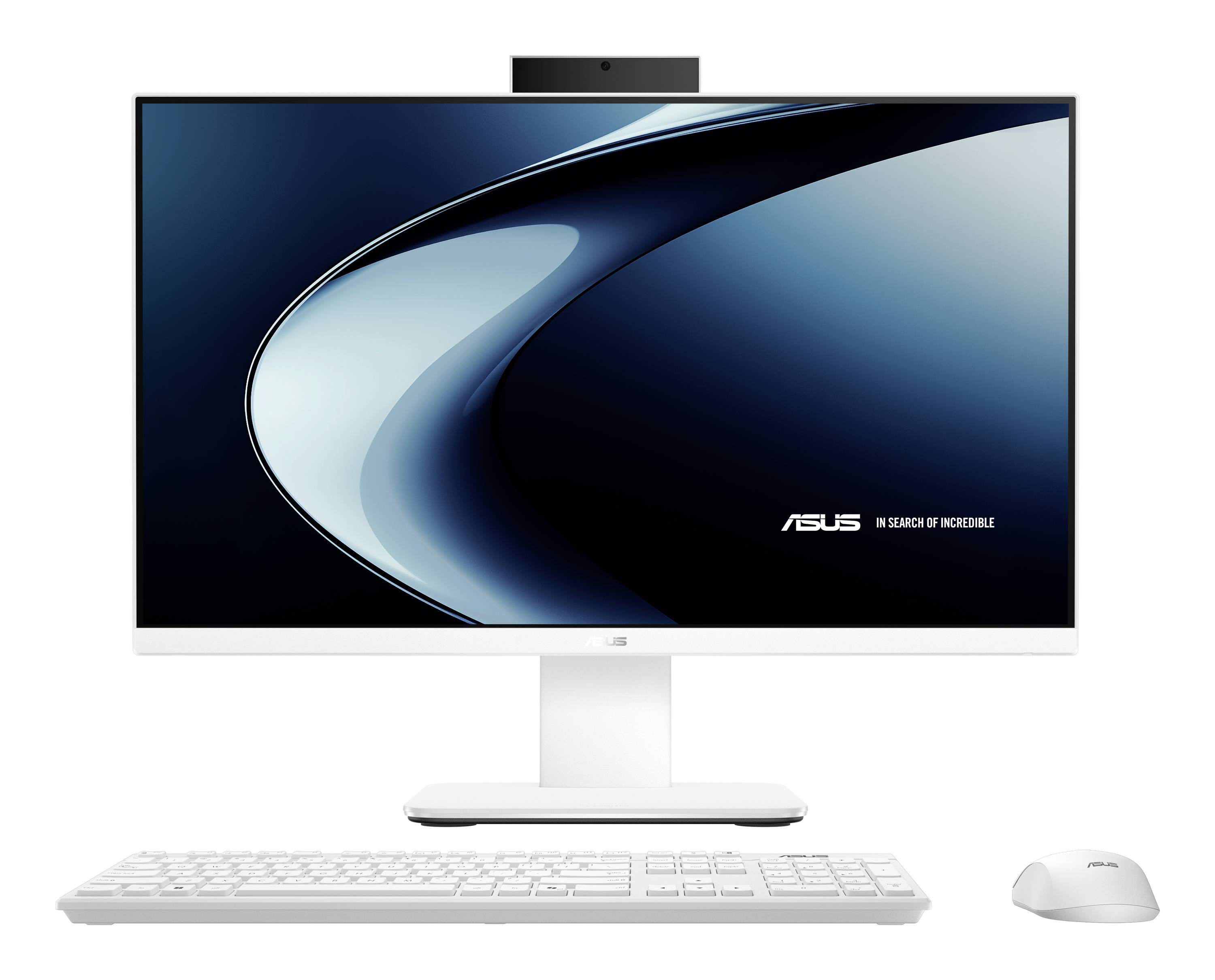 Ein schlanker, schwarzer HP-Desktop-Computer mit USB-Anschlüssen an der Vorderseite, SD-Kartensteckplatz und Audiobuchse, mit einem kompakten Design.