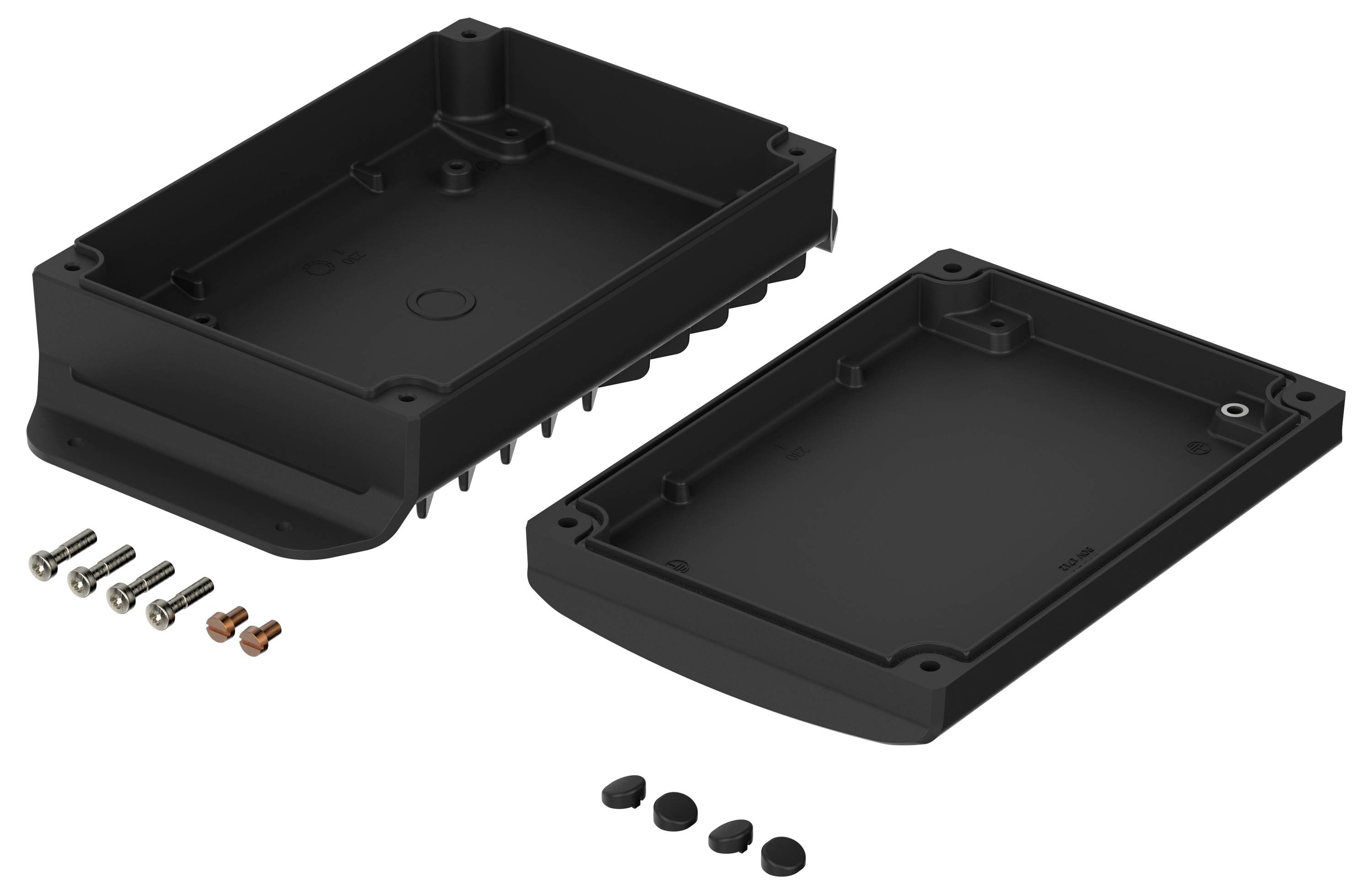 Bopla "BoVersa 48144305.HMT3" Industrie-Gehäuse (L x B x H) 216 x 120 x 55.5mm Aluminium Schwarz 1St.