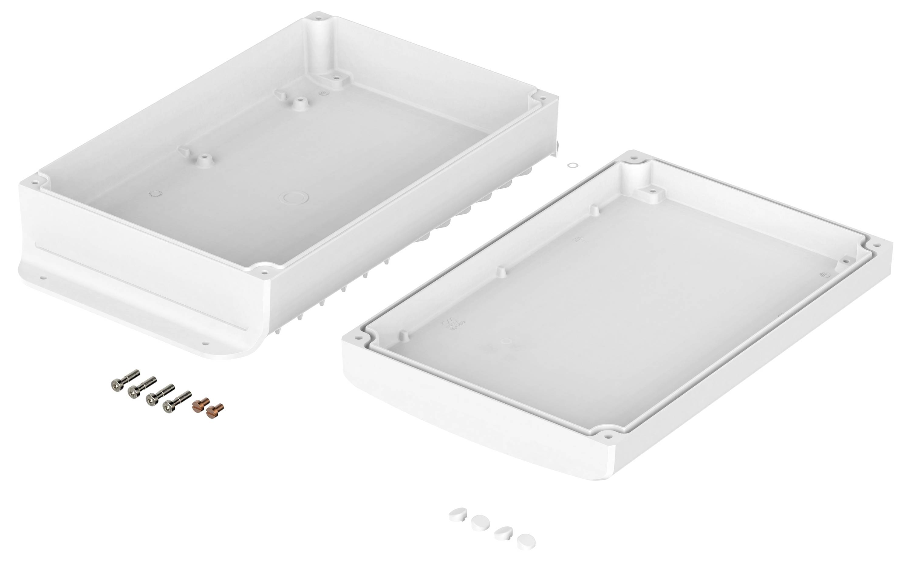 Bopla "BoVersa 48148603.HMT3" Industrie-Gehäuse (L x B x H) 232 x 185 x 76mm Aluminium Weiß 1St.