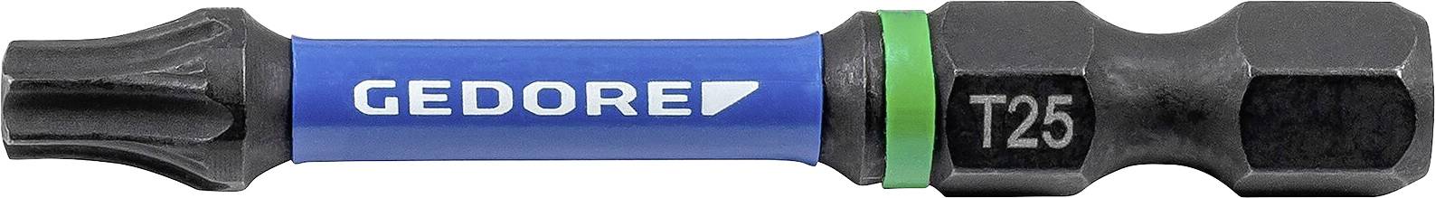 Eine Nahaufnahme eines sechskantigen Schraubendreherbits der Marke Gedore mit einem blauen Abschnitt und der eingraviert Nummer 5, verwendet zum Eindrehen von Schrauben.