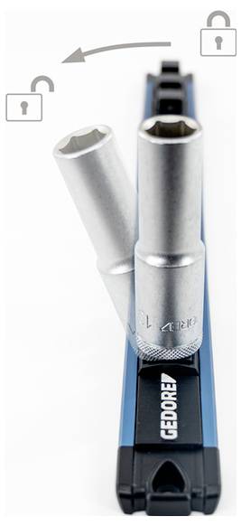 Gedore SL 6620 SL 6620 Steckleiste BIT + 1/4", magnetisch, leer, 24 Steckplätze (B x H x T) 30 x 34 x 340mm 1St.
