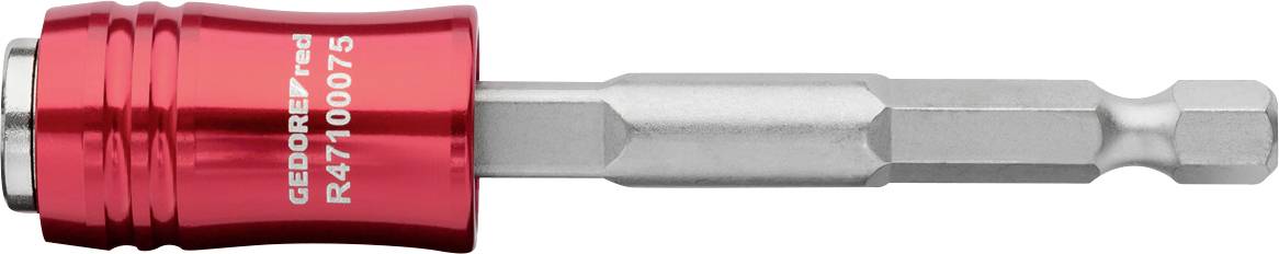Ein Satz von 14 Gedore Kombischlüsseln, organisiert in einem rot-schwarzen Halter, mit Größen von 6 mm bis 19 mm.