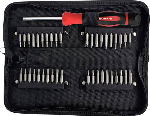 Gedore R38002041 Bit-Set Schlitz, Kreuz, PH, Vierkant massiv 6,3 mm (1/4 Zoll), TX, Innen-Sechskant