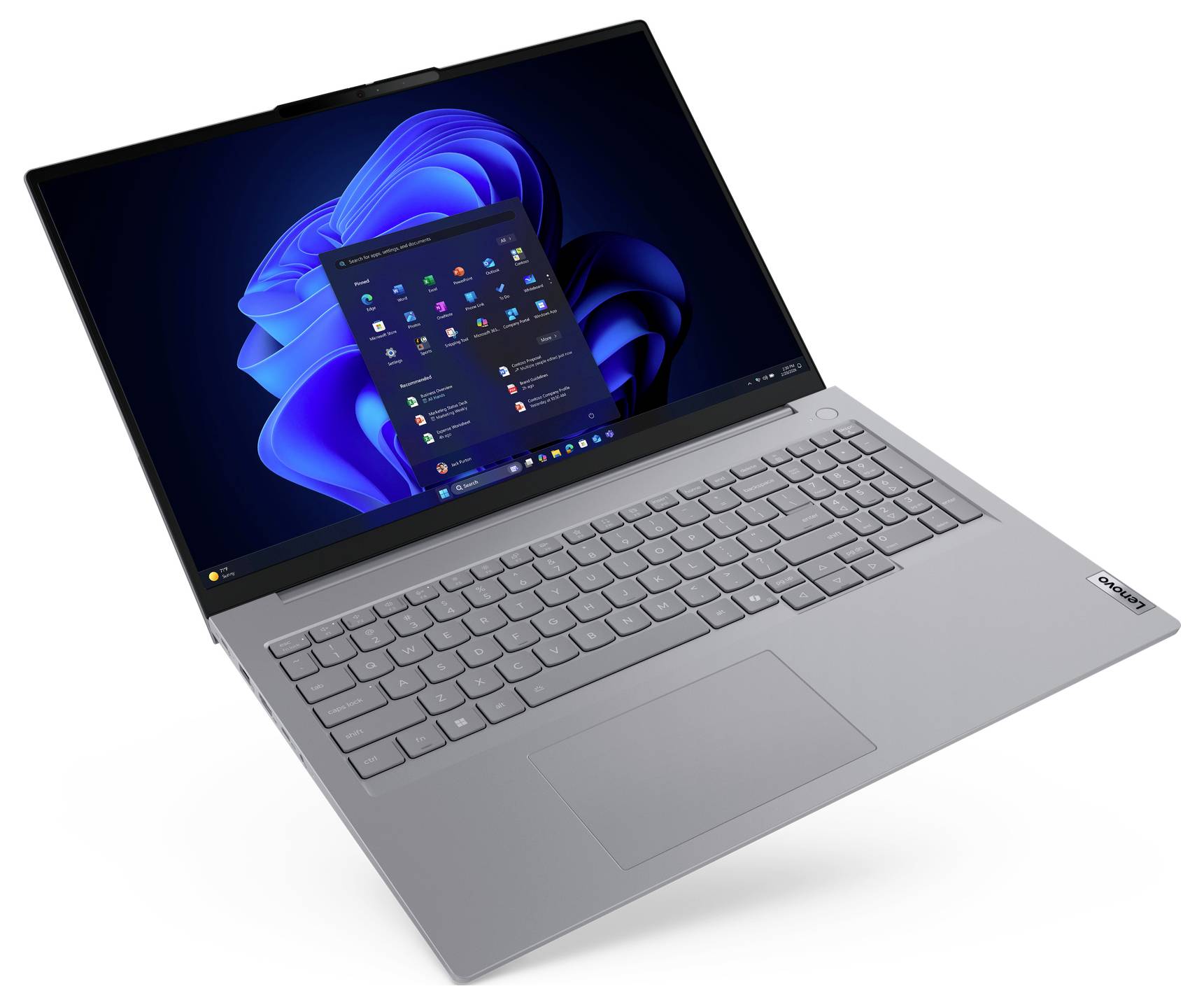 Lenovo Notebook ThinkBook 16 G9 40.6cm (16 Zoll) WUXGA AMD Ryzen 7 250 32GB RAM 1TB SSD AMD AMD Radeon Nicht verfügbar Grau 21UT00