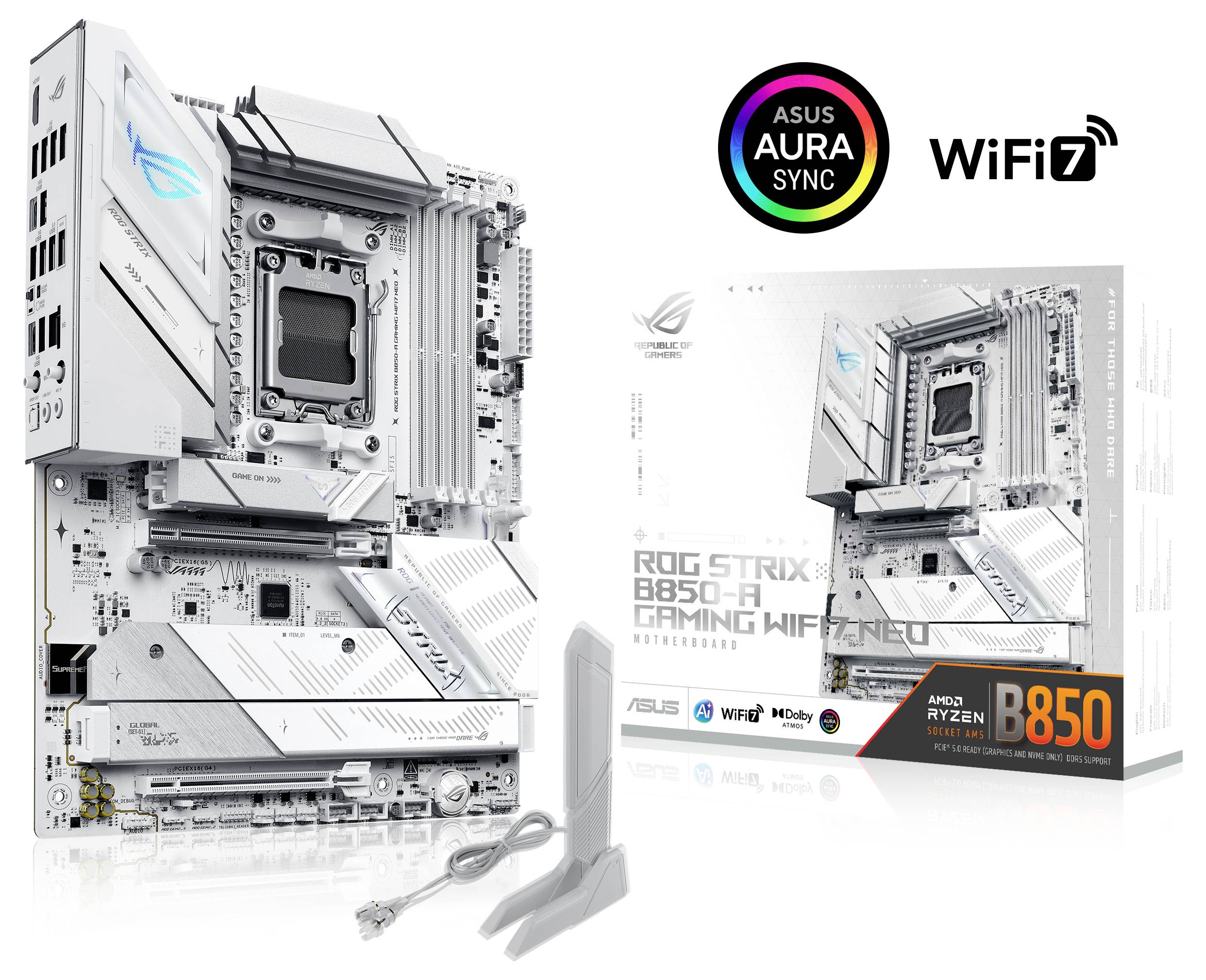 „ROG STRIX B850-A GAMING Wi-Fi 7 Motherboard