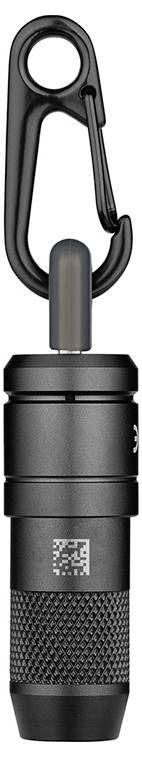 Ein kreisförmiges, gelb und blaues LED-Licht von oben gesehen, das in seiner Mitte einen hellen gelben Glanz ausstrahlt, mit einem strukturierten dunkelblauem äußeren Ring.