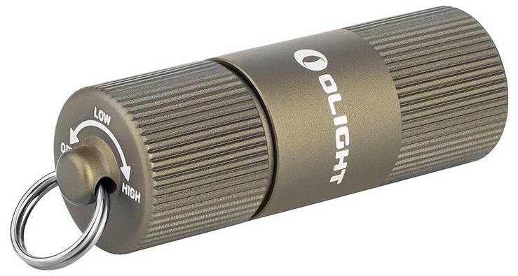 OLight I1R 2 EOS (Desert Tan) Mini-Taschenlampe akkubetrieben 150lm 6h 13g