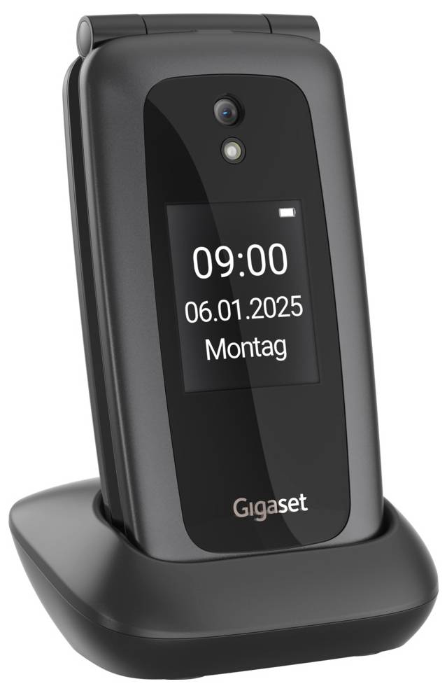 Ein digitaler IDS-Sensor mit blauem Gehäuse und schwarzem Kopf, mit einer gelben Komponente. Orange Signalwellen und darunter der Text „Intelligent Digital Sensors