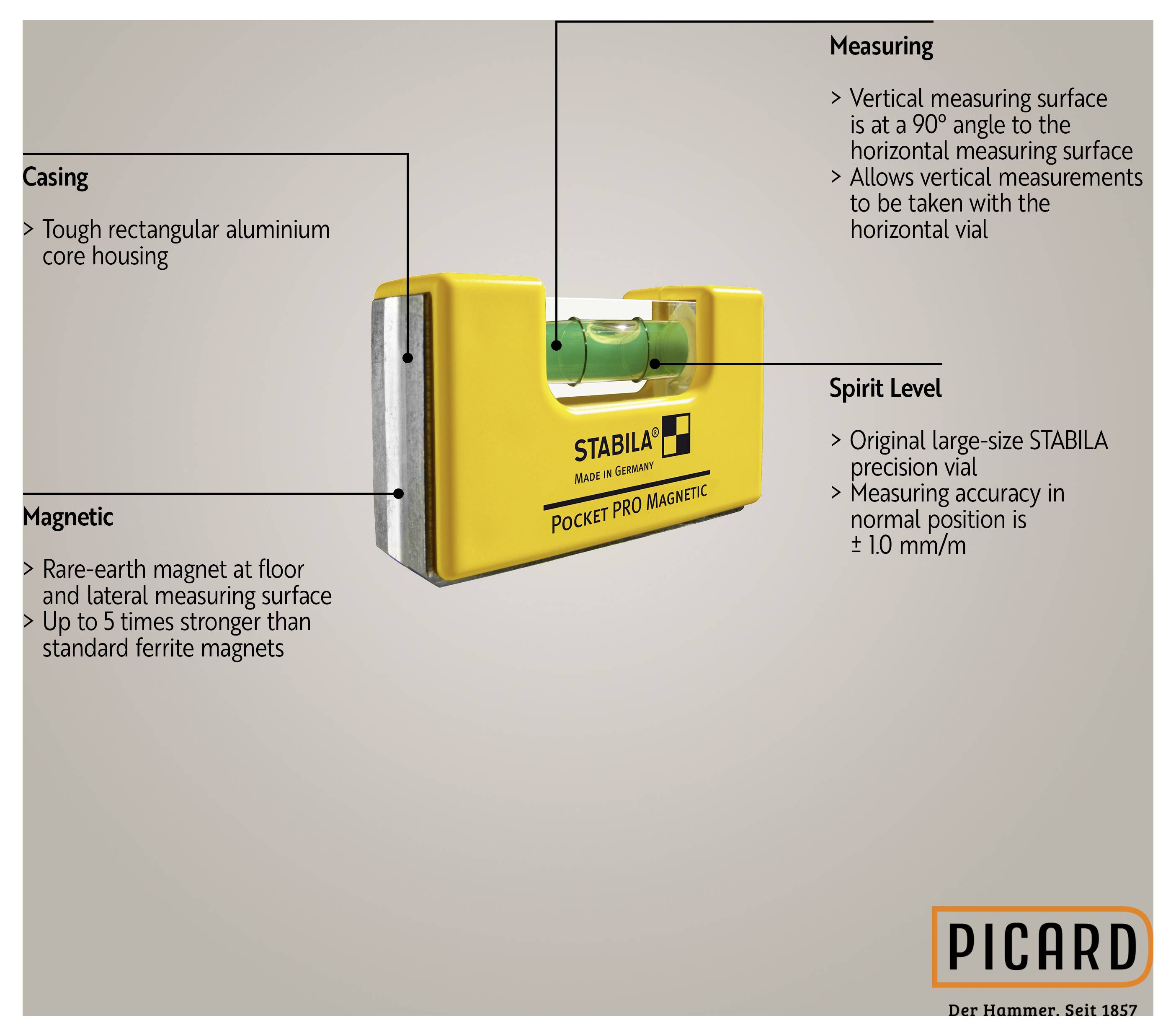 Picard 0070080-001 Hammer-Set DIN 7239 3St.