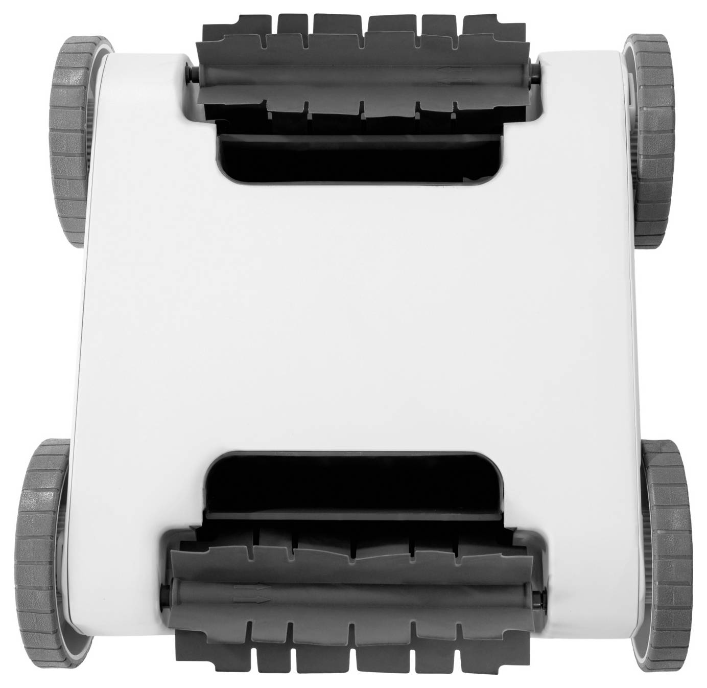 Aufblasbarer grüner Whirlpool mit Wasser gefüllt, mit angeschlossenem externem Heizgerät und einem 