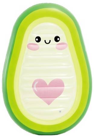 Intex Die Luftmatratze im fröhlichen Avocado-Design ist ein sommerlicher Hingucker im Pool und bietet entspannten Badespaß –
